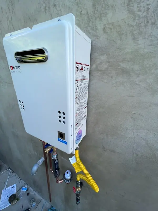 Tankless water heater installation for Greenway homes